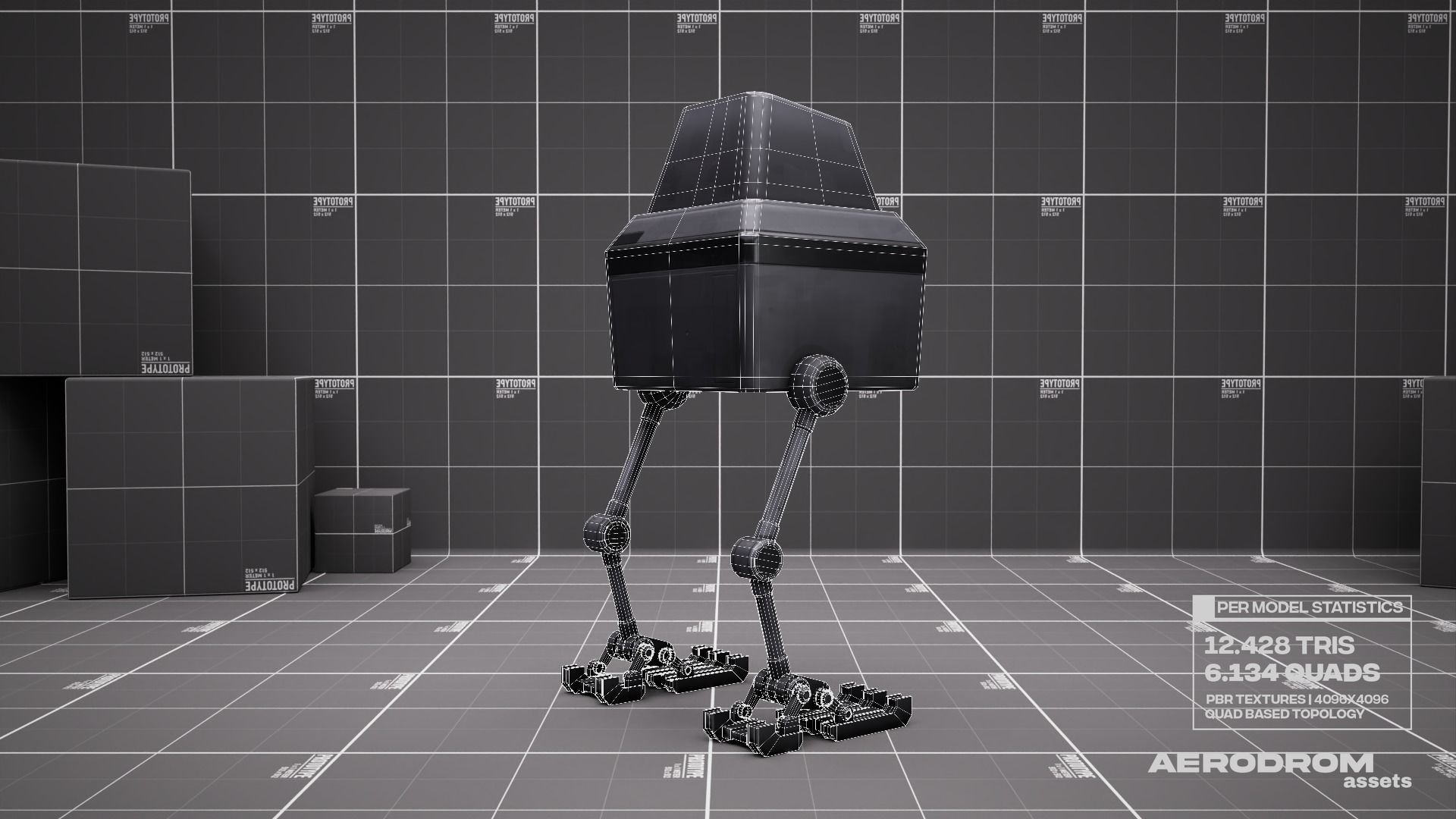 Lil Chick - GameReady Scifi Character - AR - VR Low-poly 3D model_22