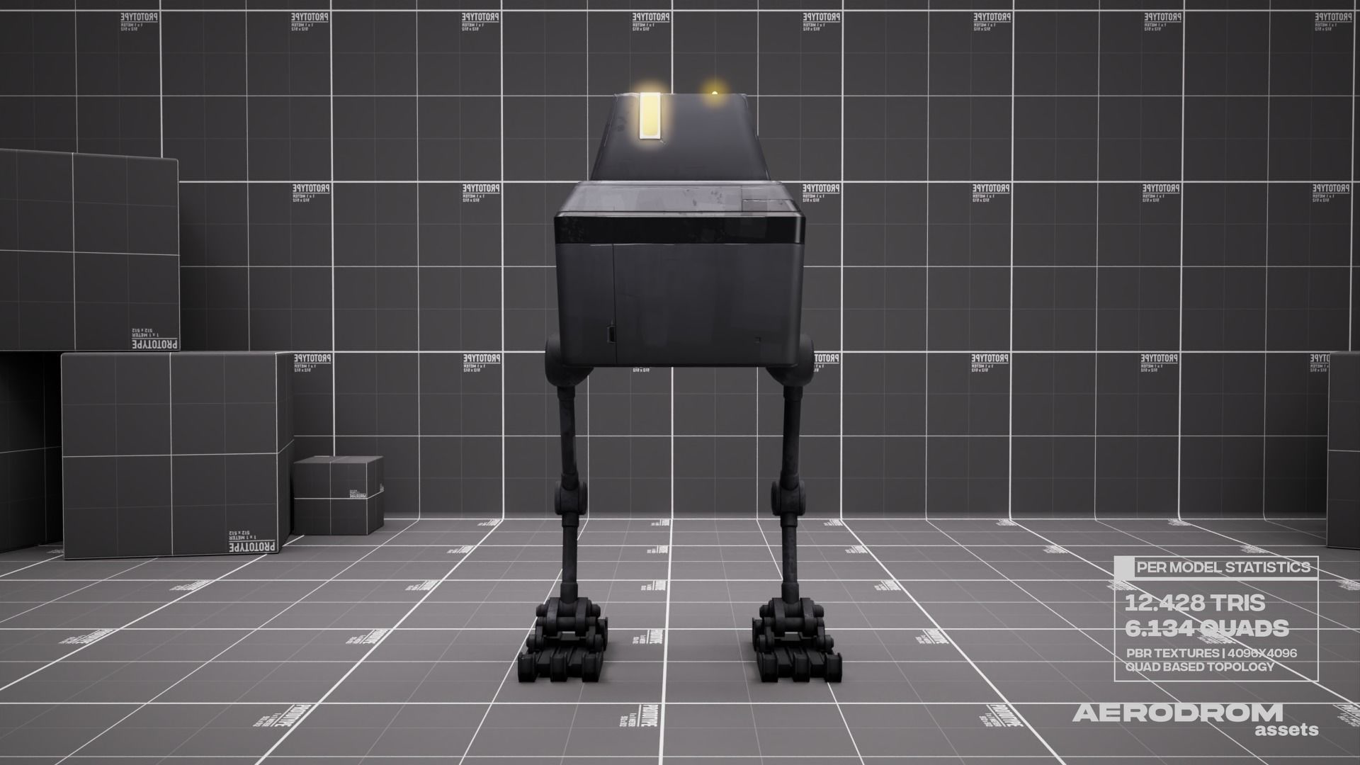 Lil Chick - GameReady Scifi Character - AR - VR Low-poly 3D model_4