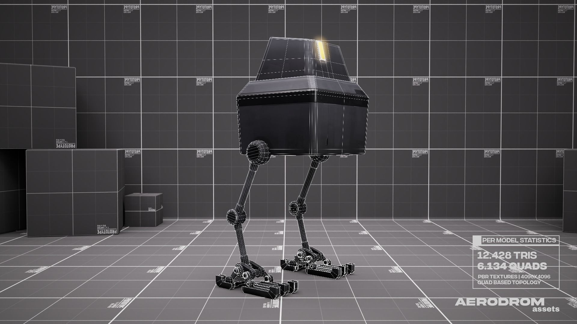 Lil Chick - GameReady Scifi Character - AR - VR Low-poly 3D model_19