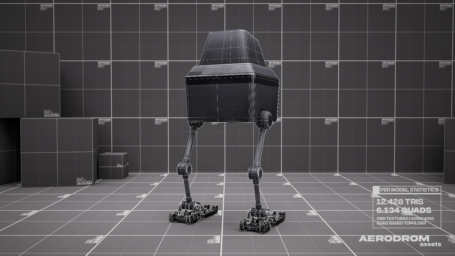 Lil Chick - GameReady Scifi Character - AR - VR Low-poly 3D model_23