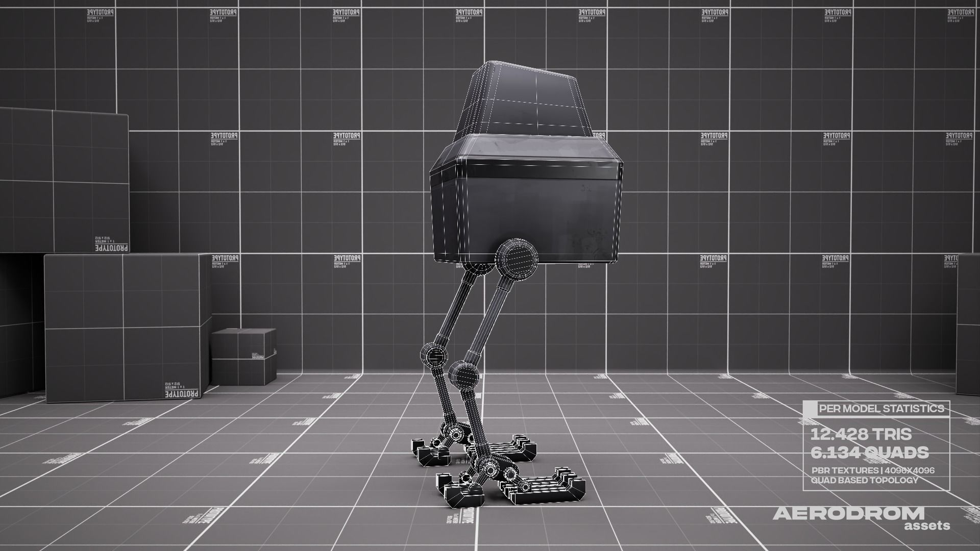 Lil Chick - GameReady Scifi Character - AR - VR Low-poly 3D model_21