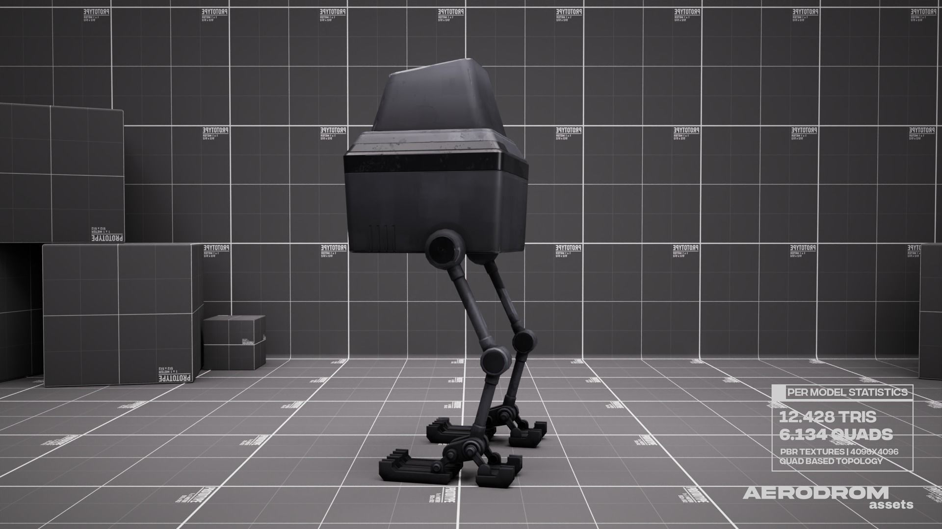 Lil Chick - GameReady Scifi Character - AR - VR Low-poly 3D model_13