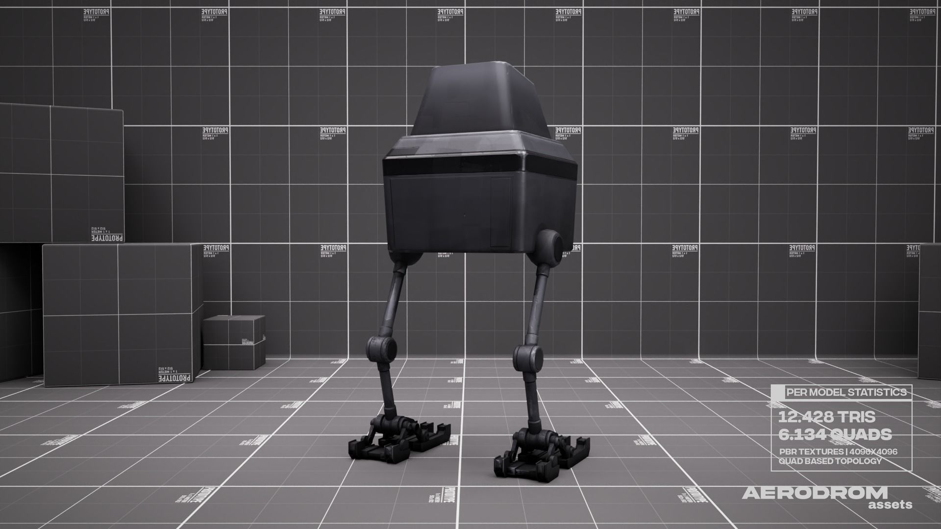 Lil Chick - GameReady Scifi Character - AR - VR Low-poly 3D model_9