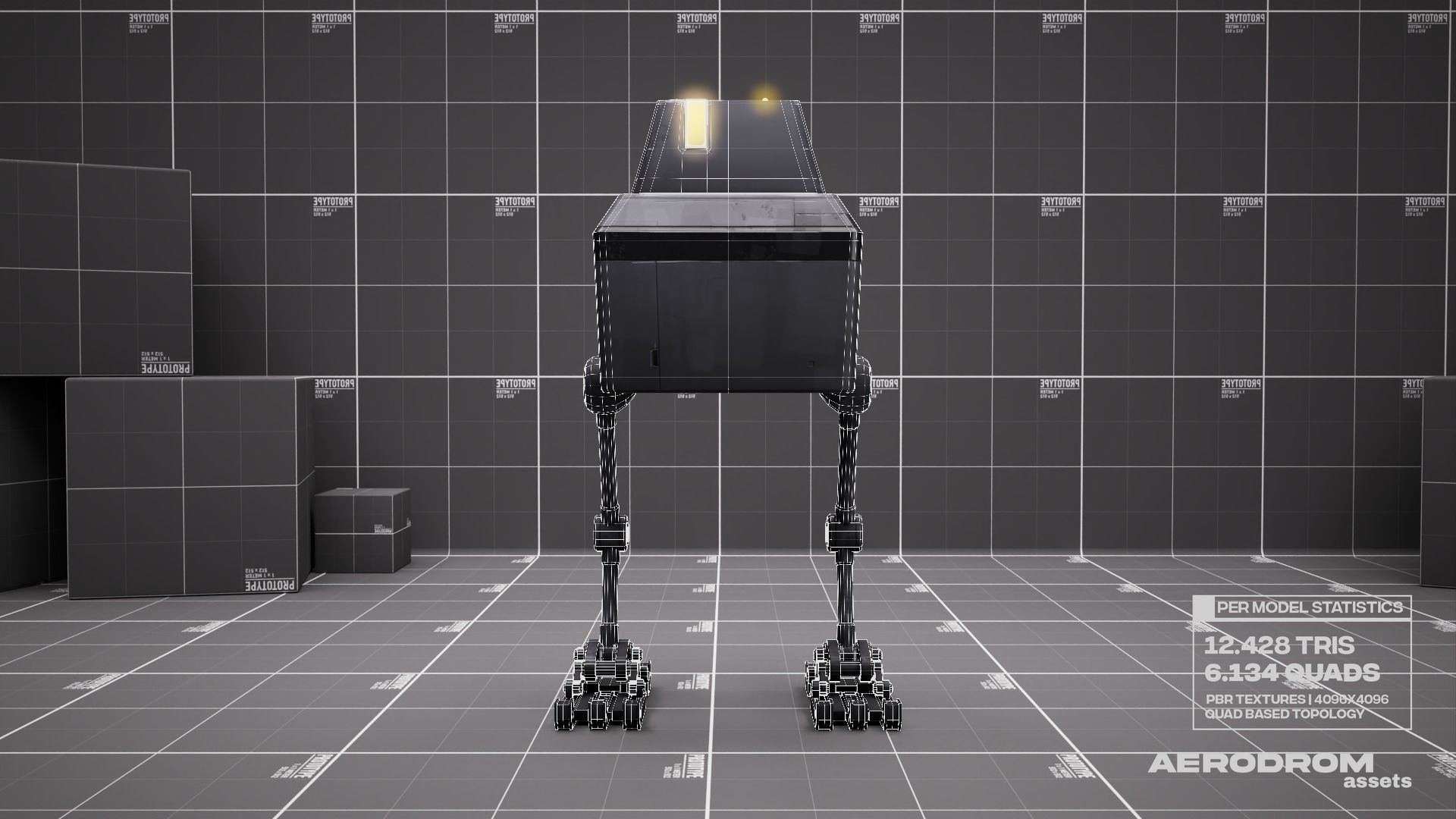 Lil Chick - GameReady Scifi Character - AR - VR Low-poly 3D model_17