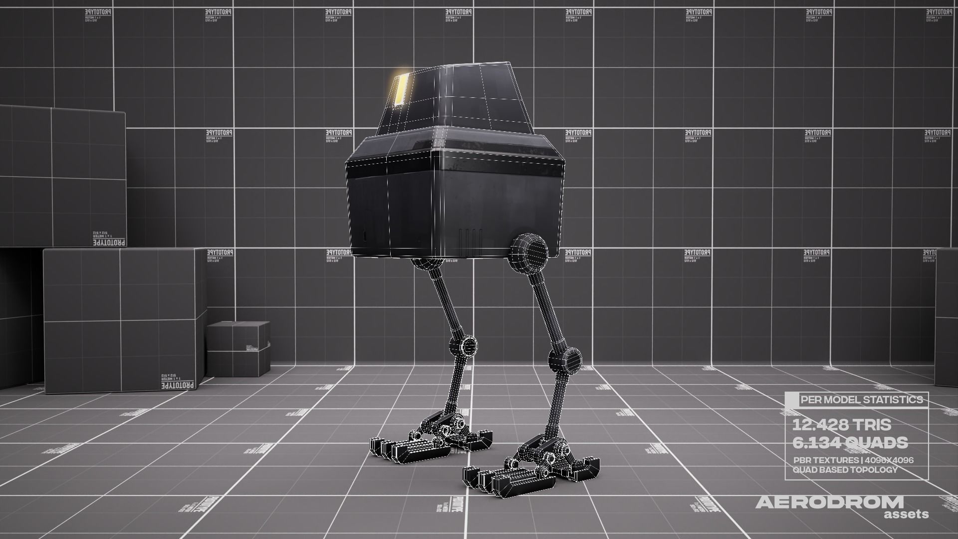 Lil Chick - GameReady Scifi Character - AR - VR Low-poly 3D model_29