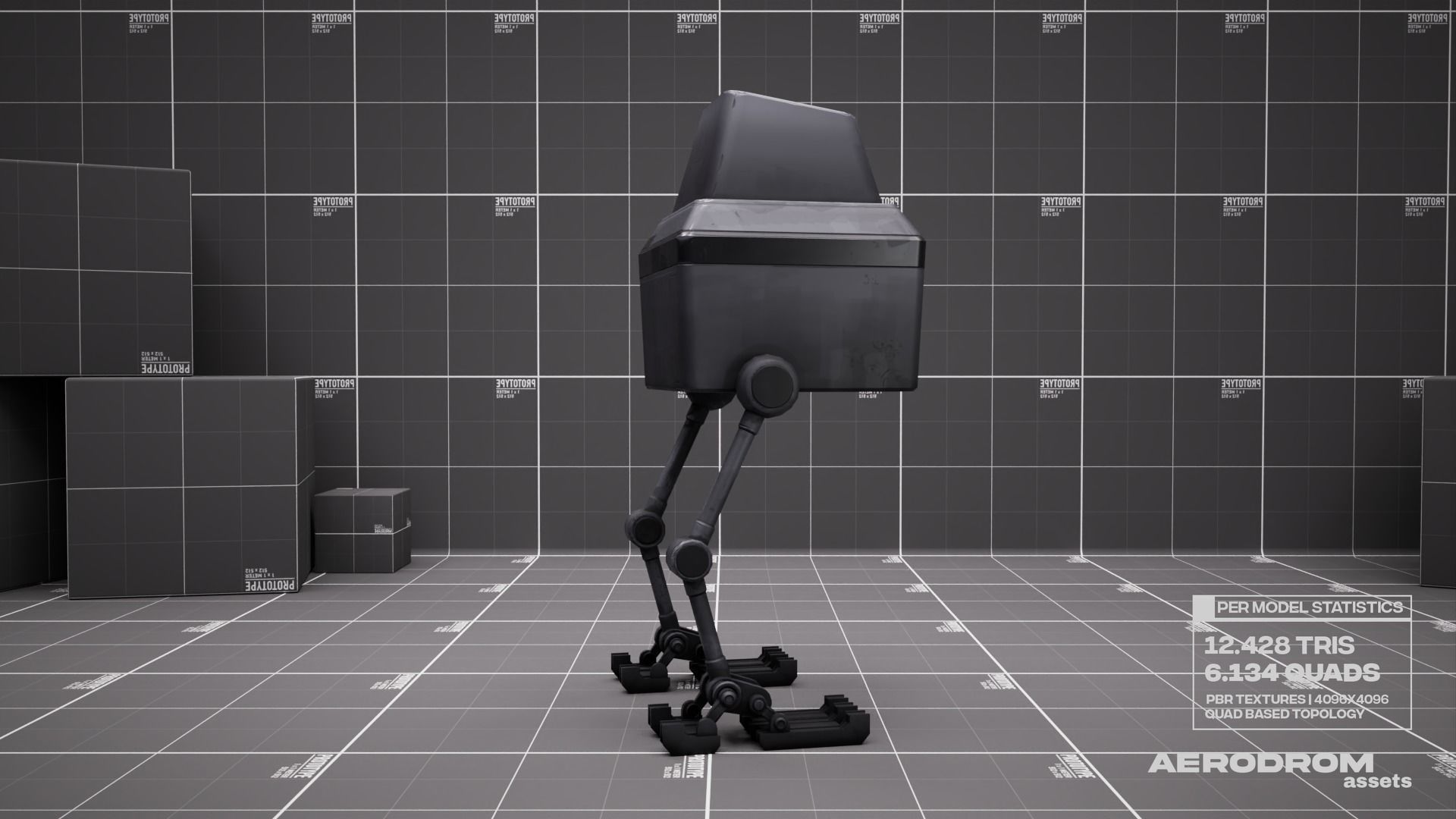 Lil Chick - GameReady Scifi Character - AR - VR Low-poly 3D model_7