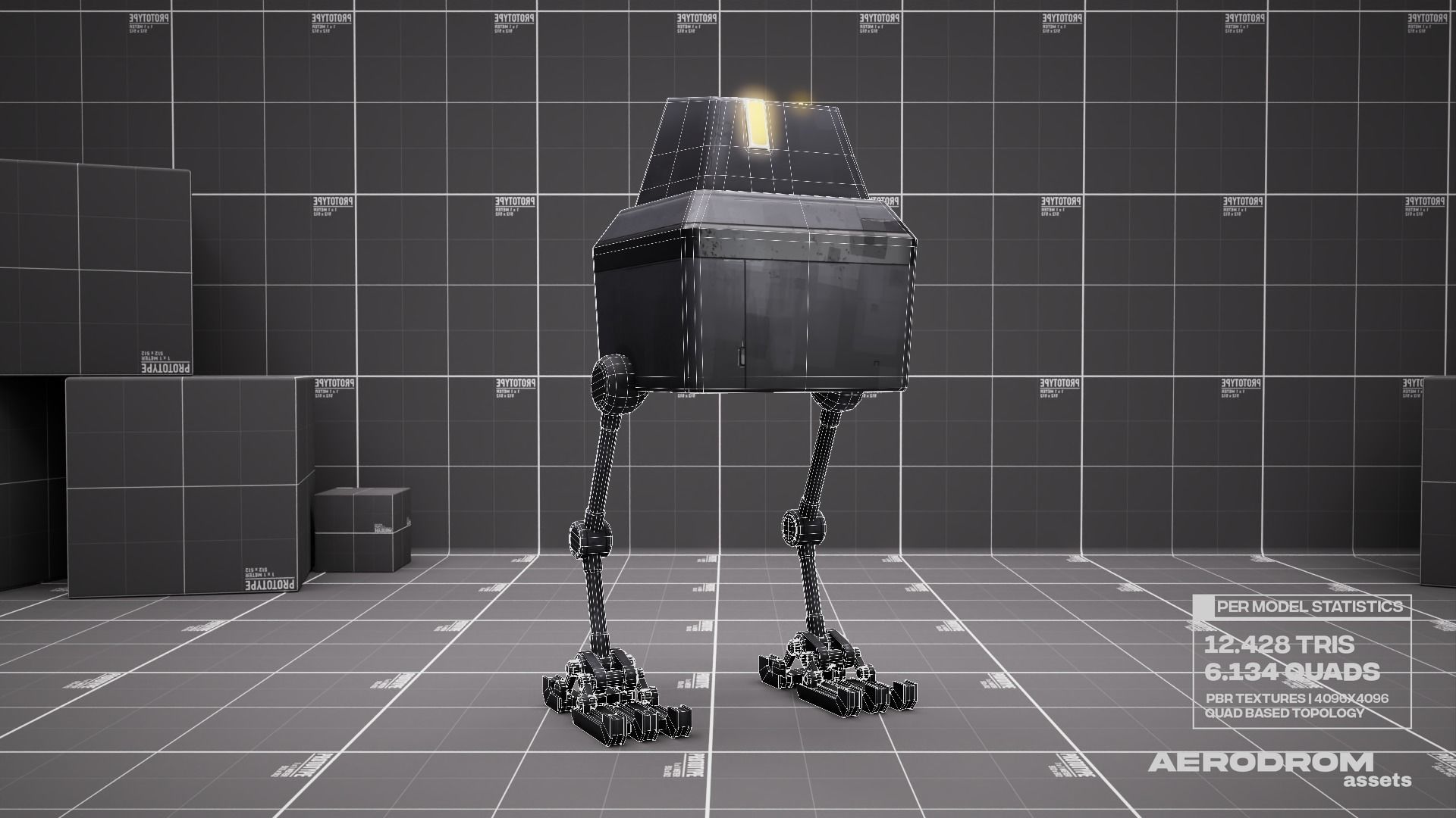 Lil Chick - GameReady Scifi Character - AR - VR Low-poly 3D model_18