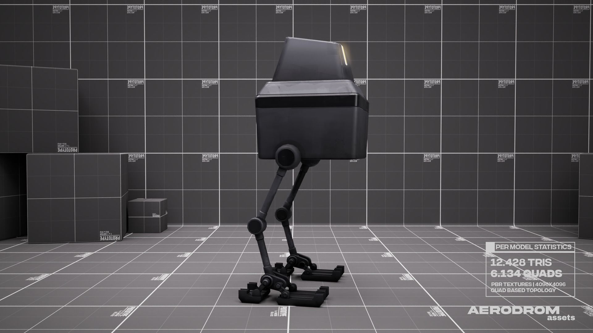 Lil Chick - GameReady Scifi Character - AR - VR Low-poly 3D model_6