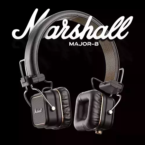 Marshall Headphone Major B Concept  3D model