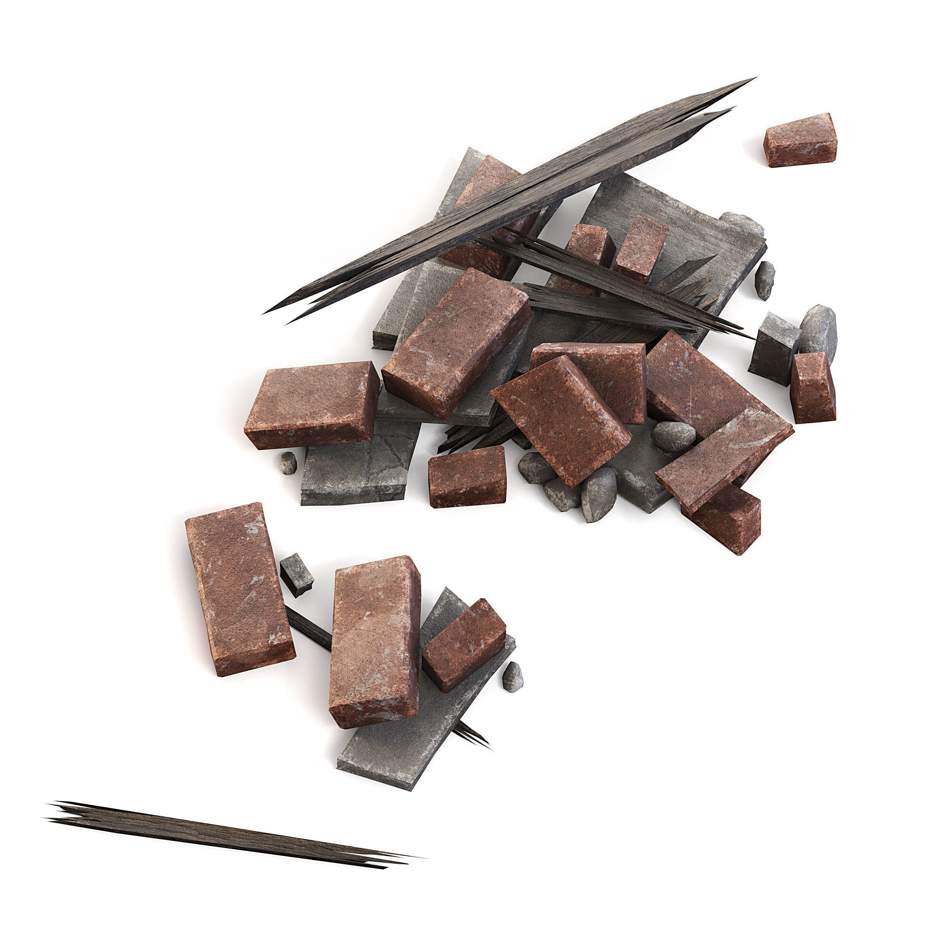 Rubble Small 3D model_6