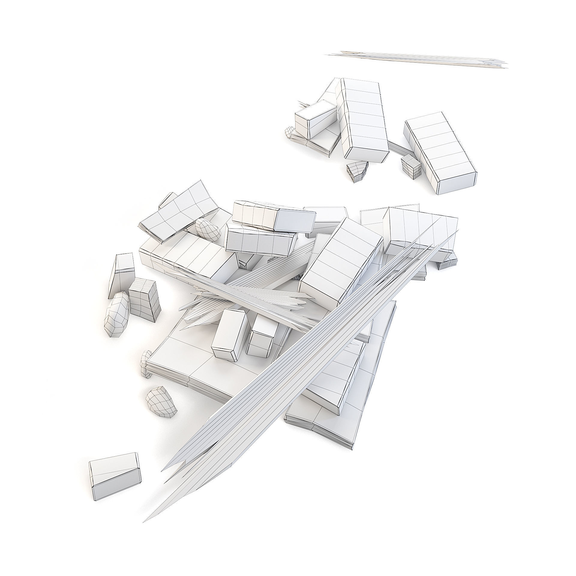 Rubble Small 3D model_5