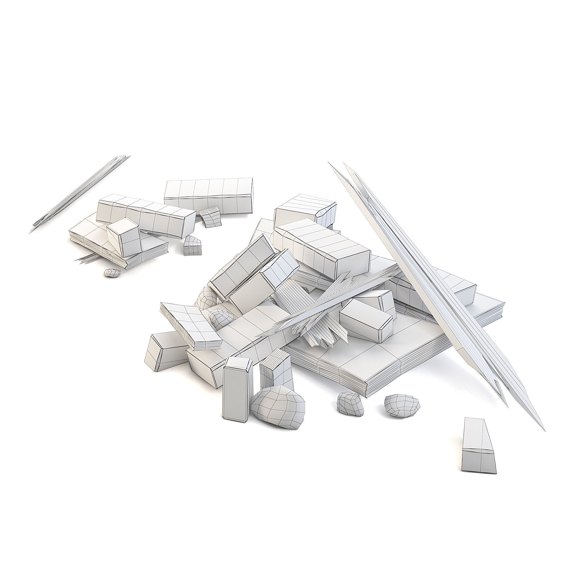 Rubble Small 3D model_3
