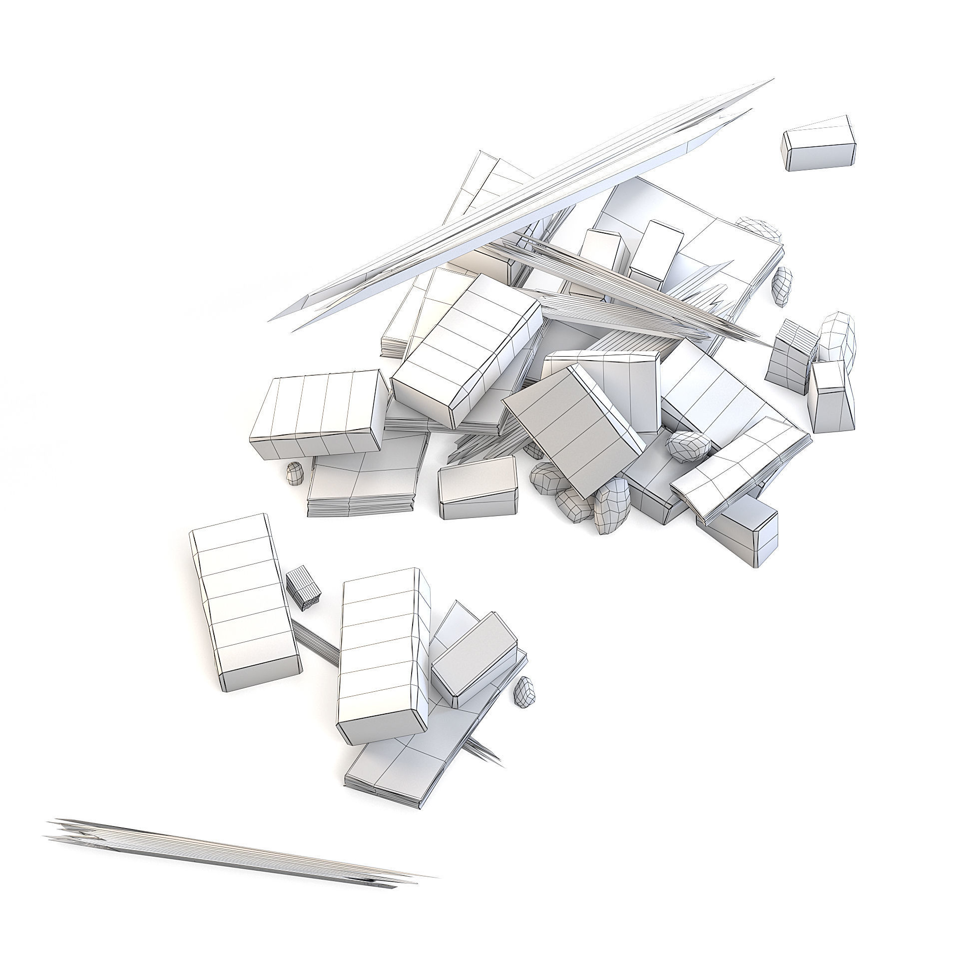 Rubble Small 3D model_7