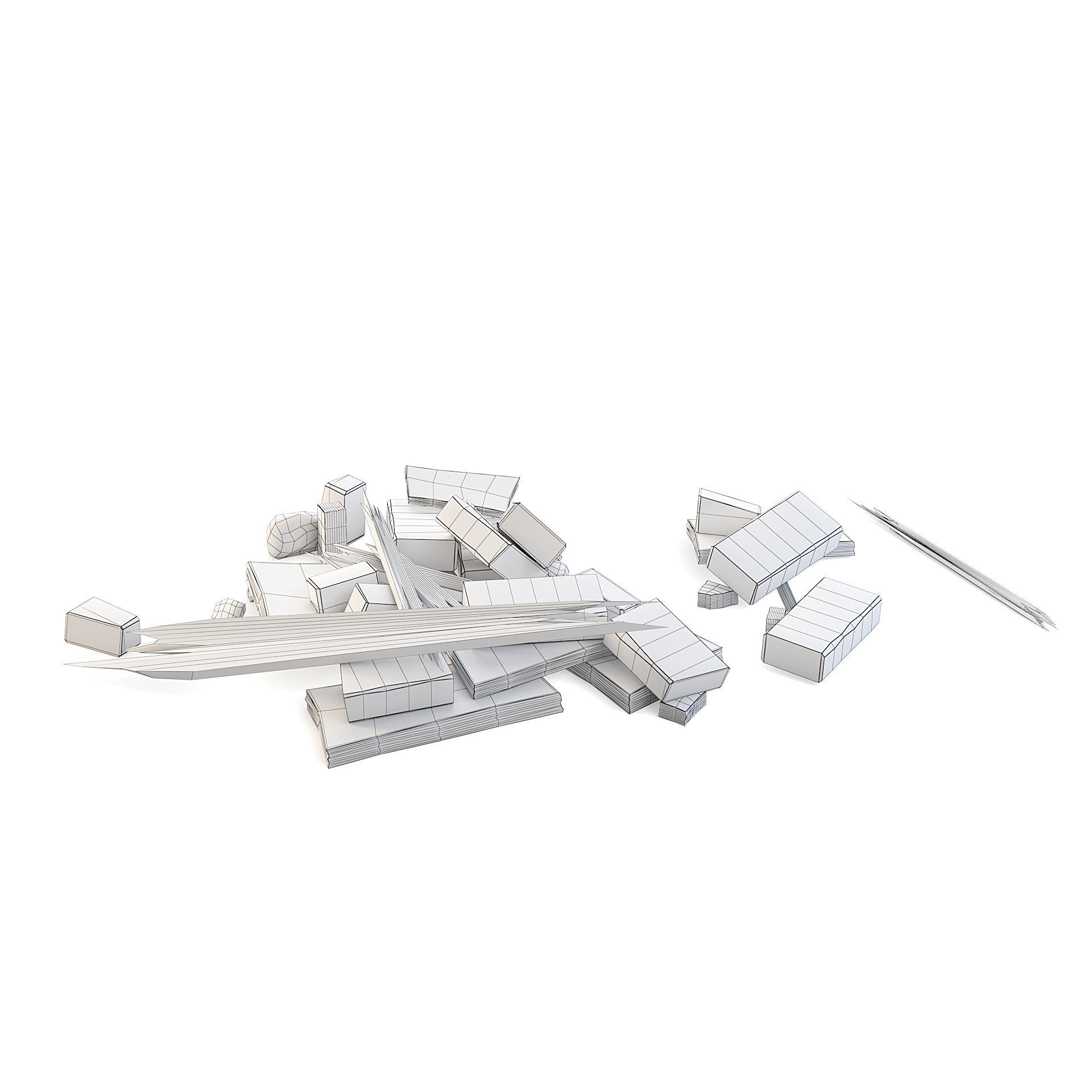 Rubble Small 3D model_1