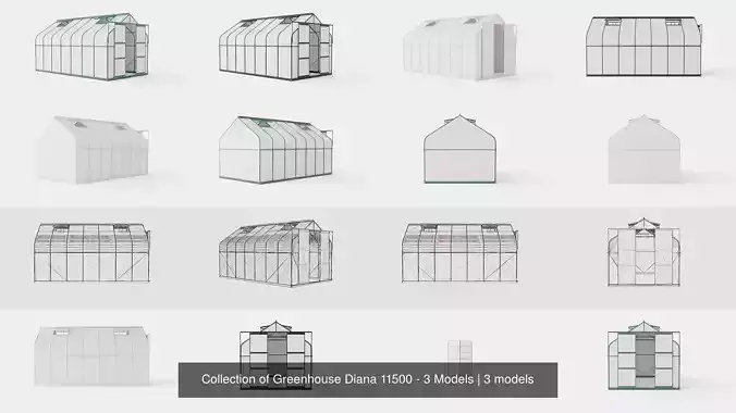 Collection of Greenhouse Diana 11500 - 3 Models