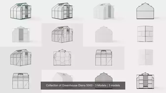 Collection of Greenhouse Diana 5000 - 3 Models