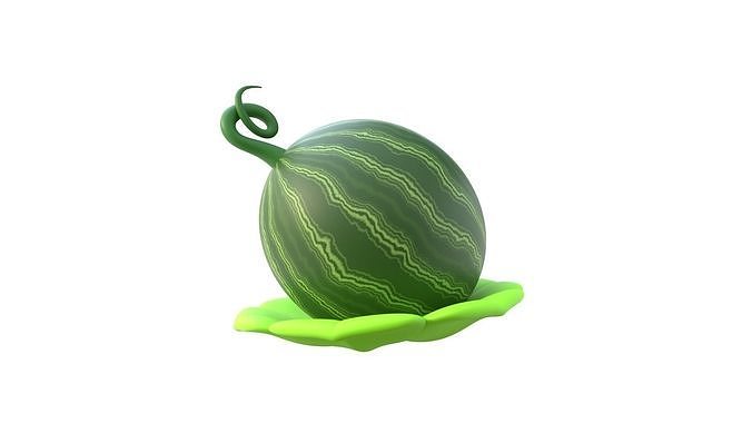 Watermelon 3D model 7
