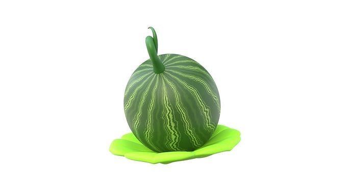 Watermelon 3D model 4