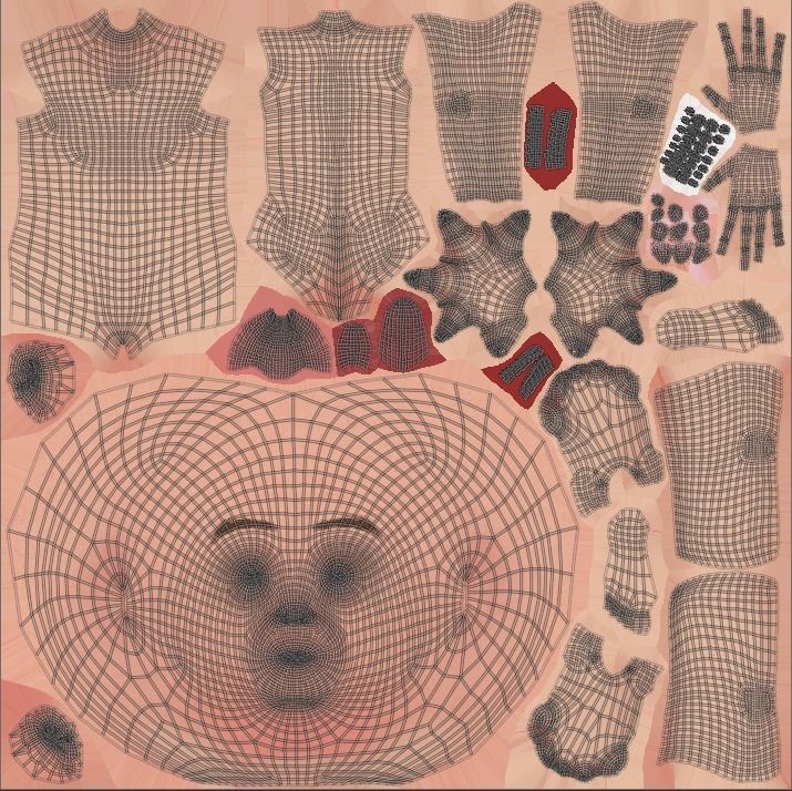 Daddy cartoon Low-poly 3D model_25