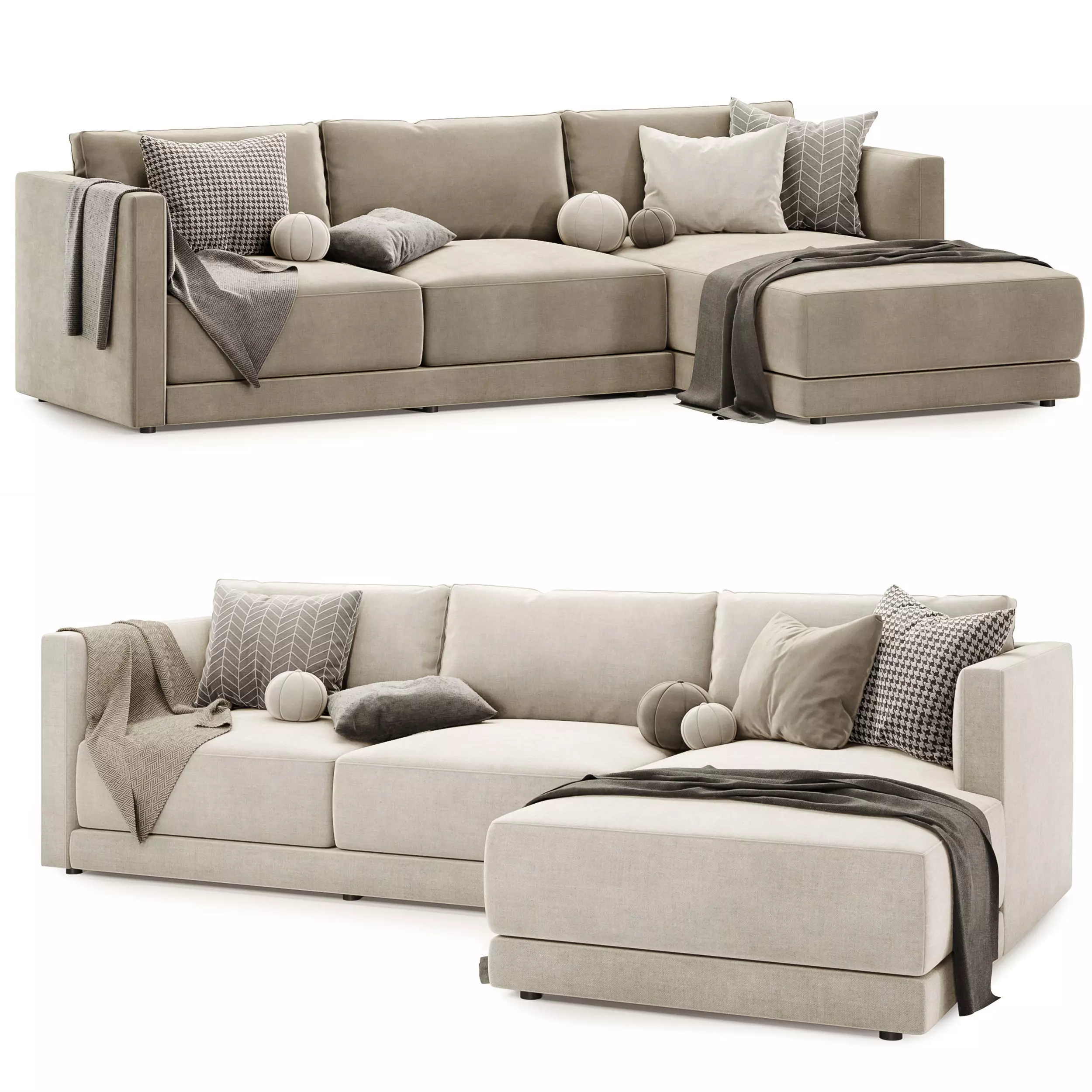 astra sofa set 01 3D model
