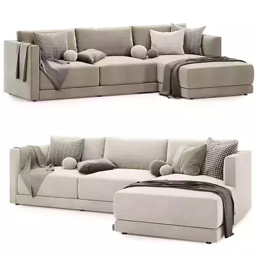 astra sofa set 01 3D model