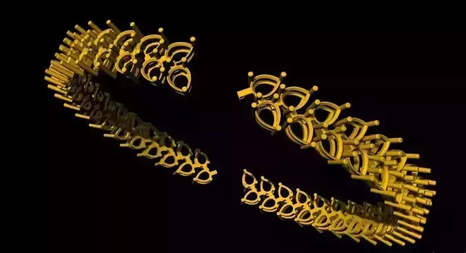 women bangle bracelet 3dm file 