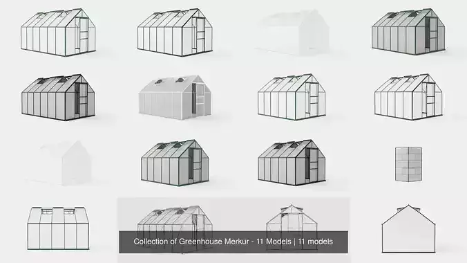 Collection of Greenhouse Merkur - 11 Models Collection of Greenhouse Merkur - 11 Models