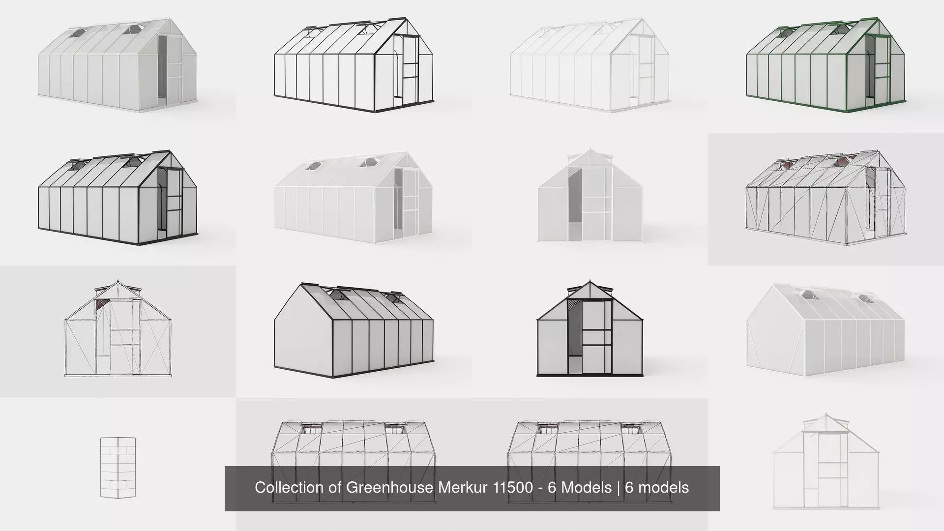 Collection of Greenhouse Merkur 11500 - 6 Models _0