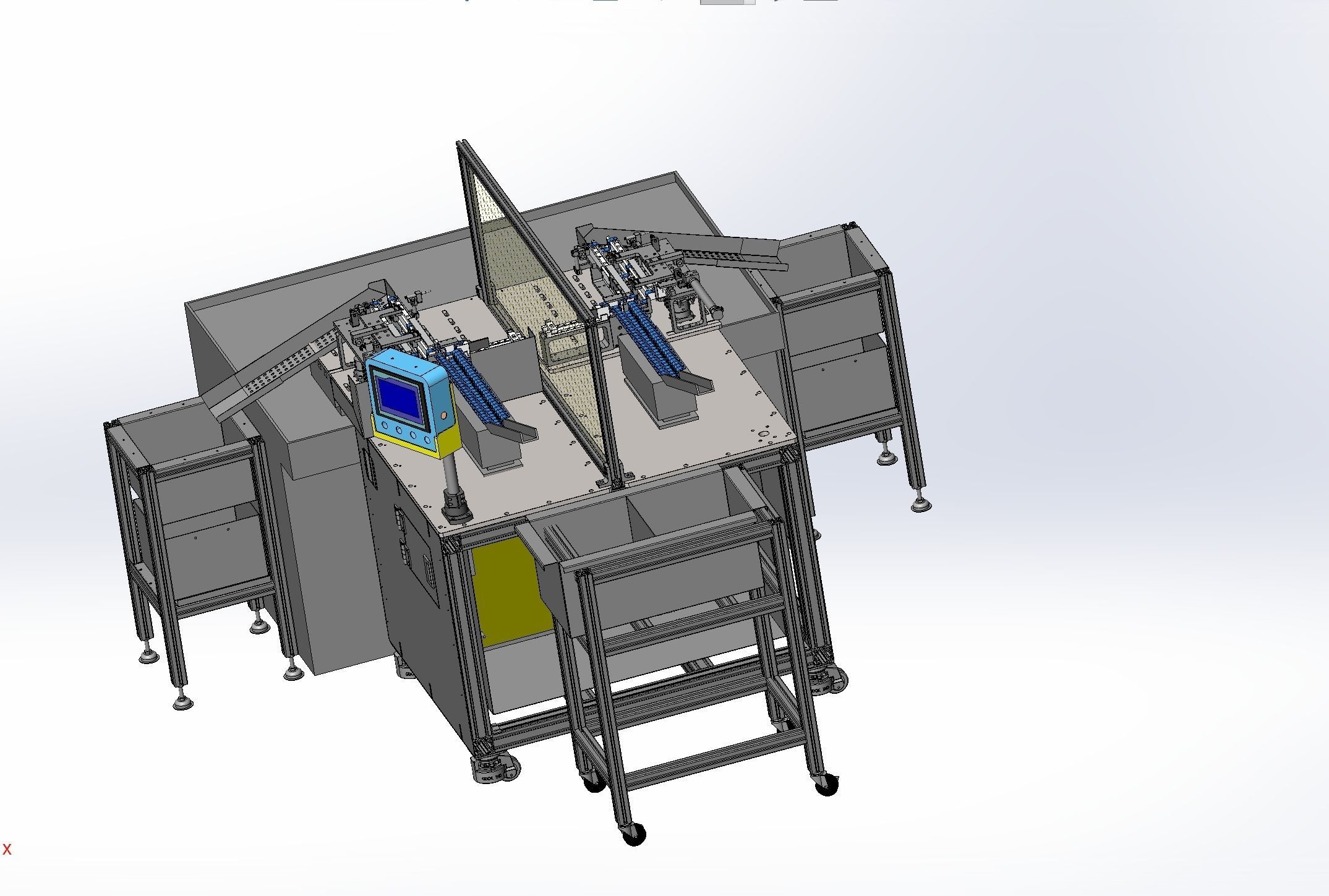 Loading and unloading machine 3D model_5