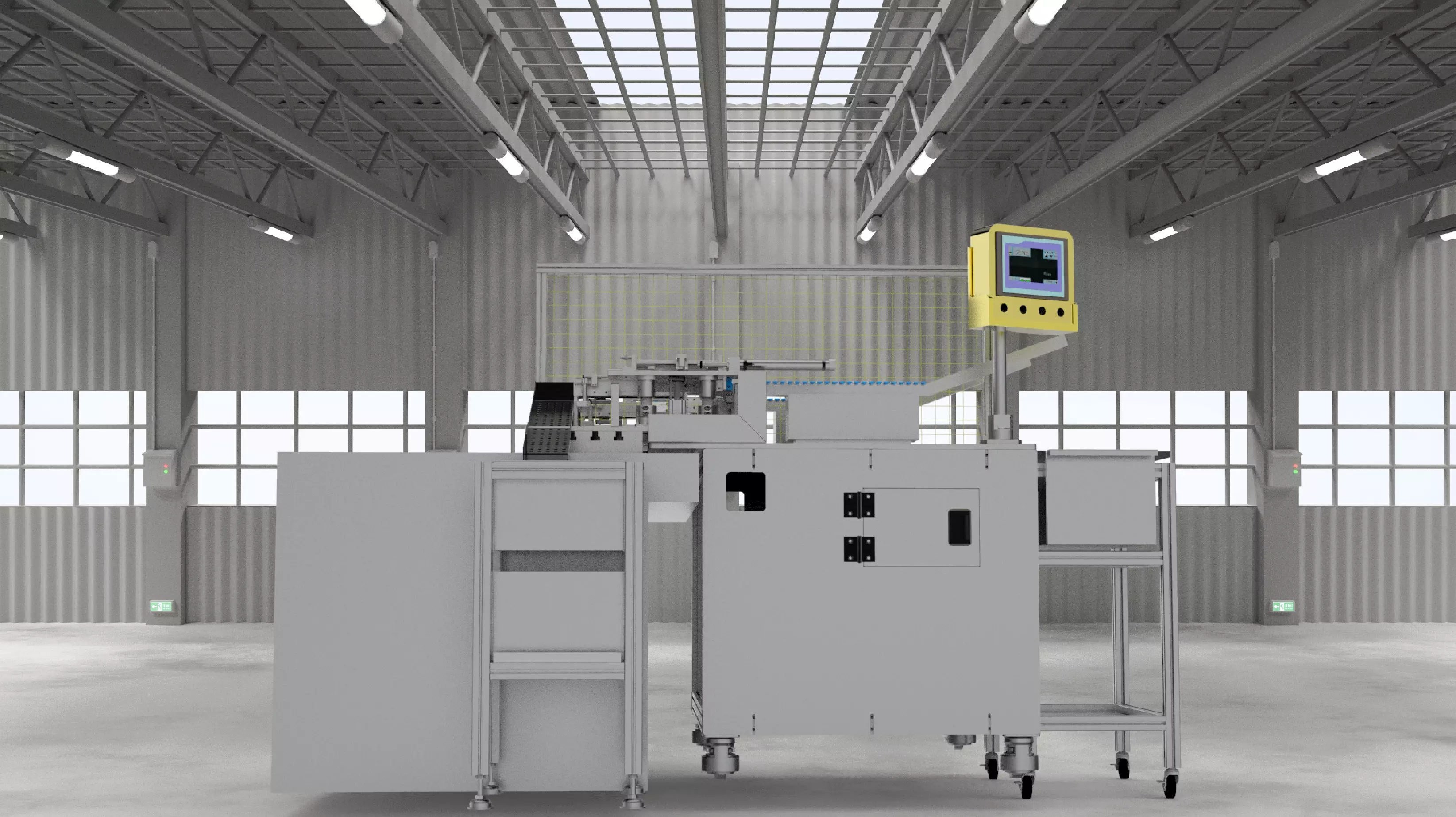 Loading and unloading machine 3D model_0