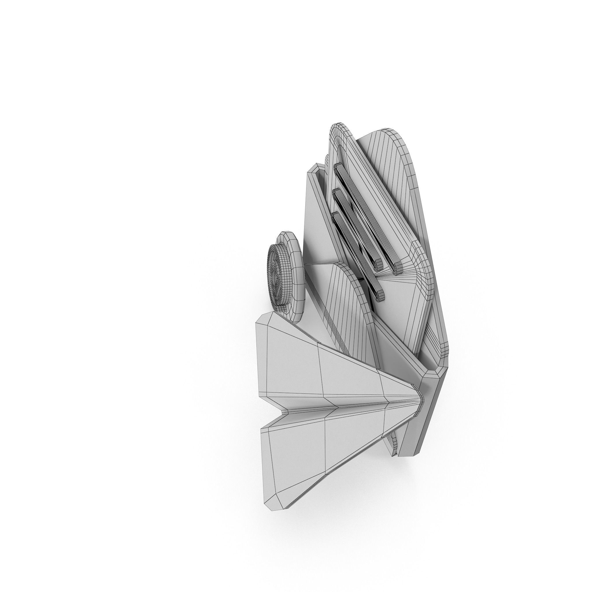 Mail Message Cartoon Low-poly 3D model_22