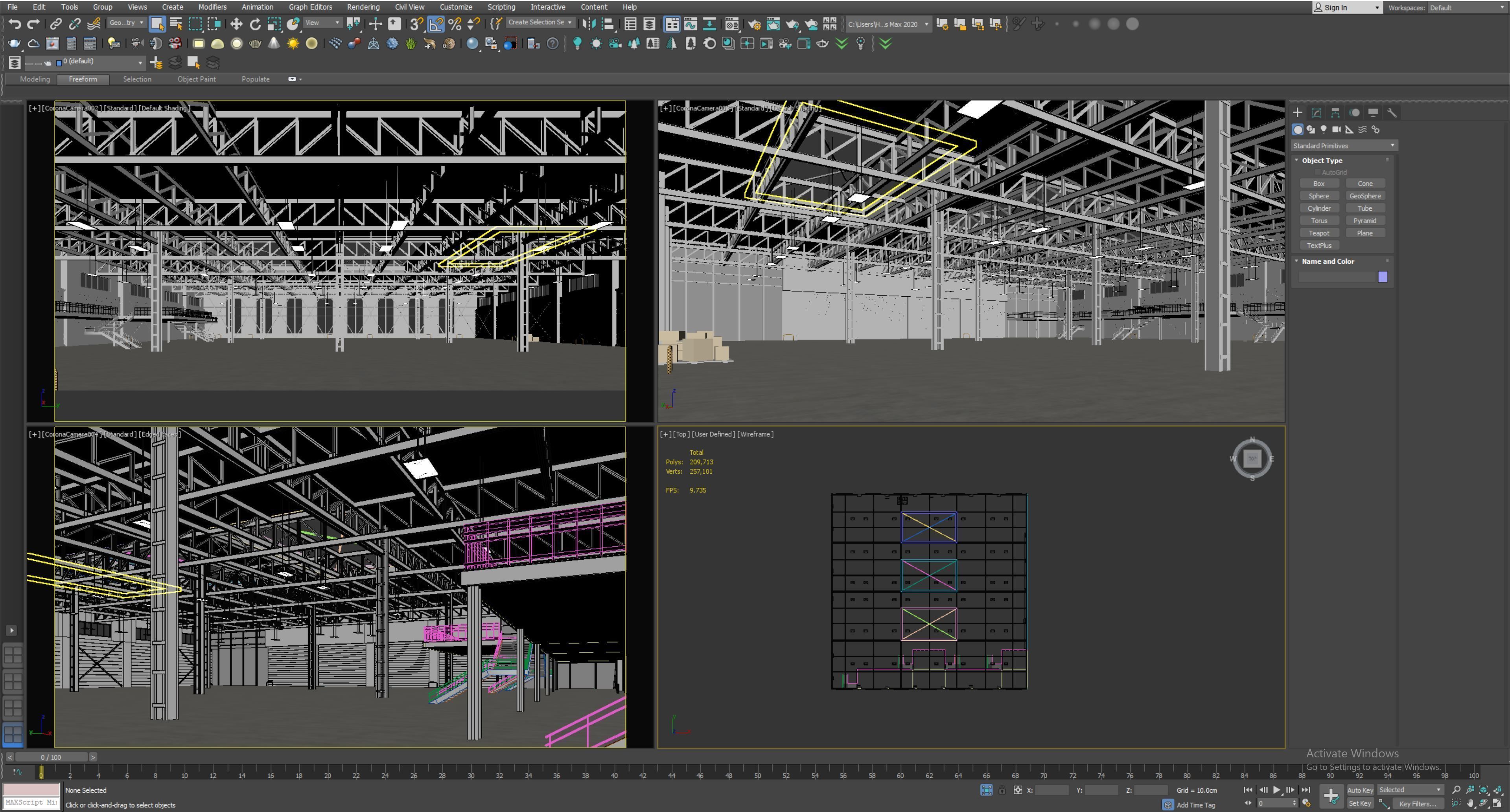 low poly warehouse 19 3D model_5