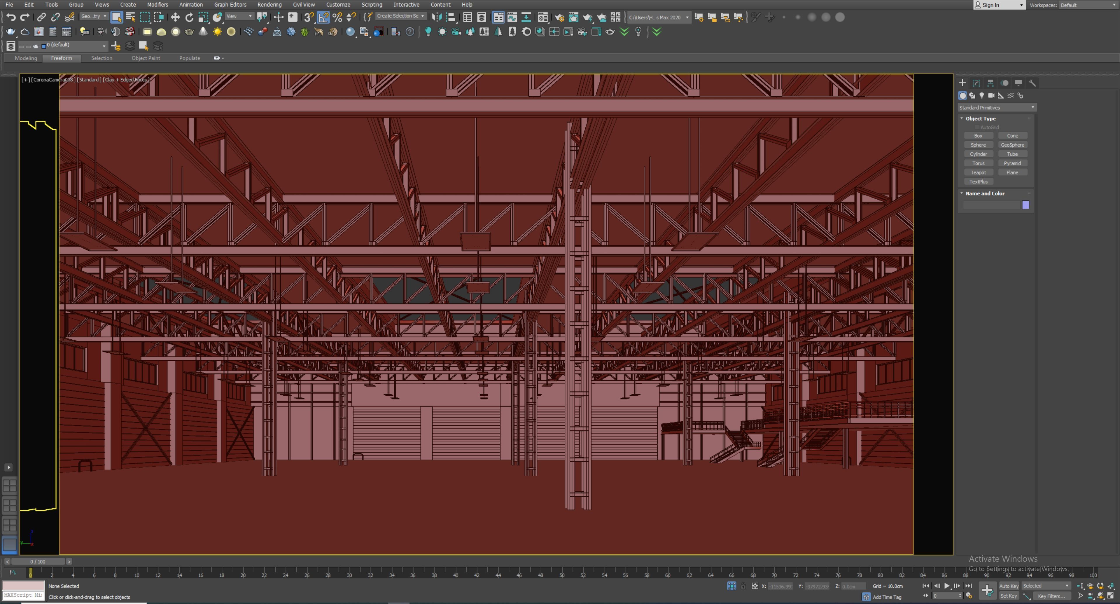 low poly warehouse 19 3D model_8
