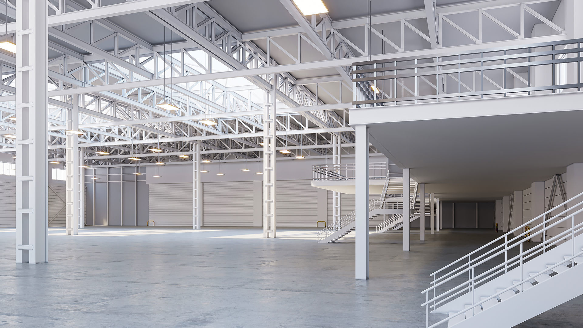 low poly warehouse 19 3D model_4