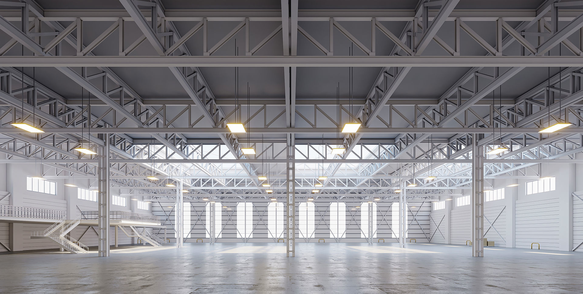 low poly warehouse 19 3D model_1