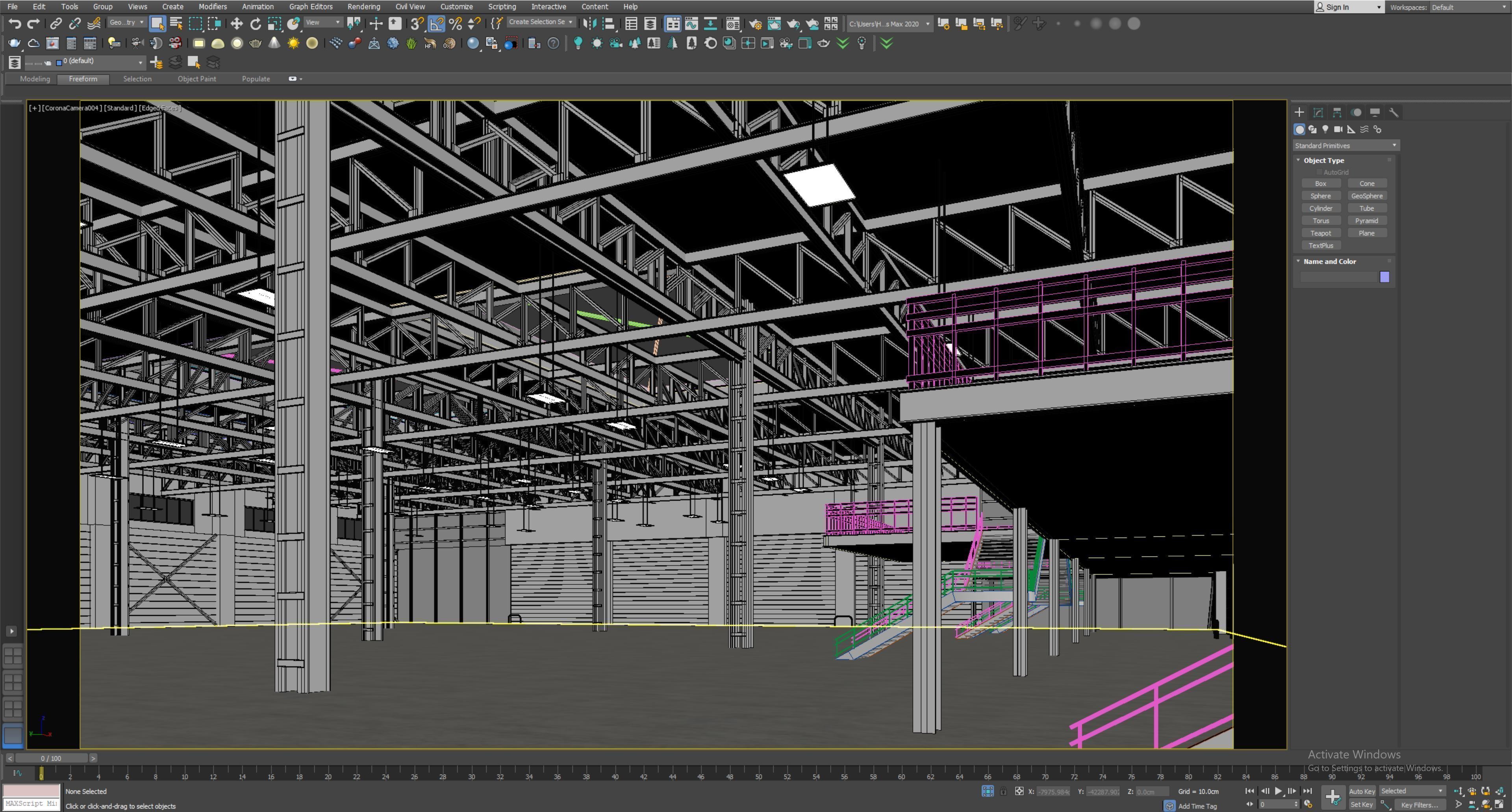 low poly warehouse 19 3D model_6