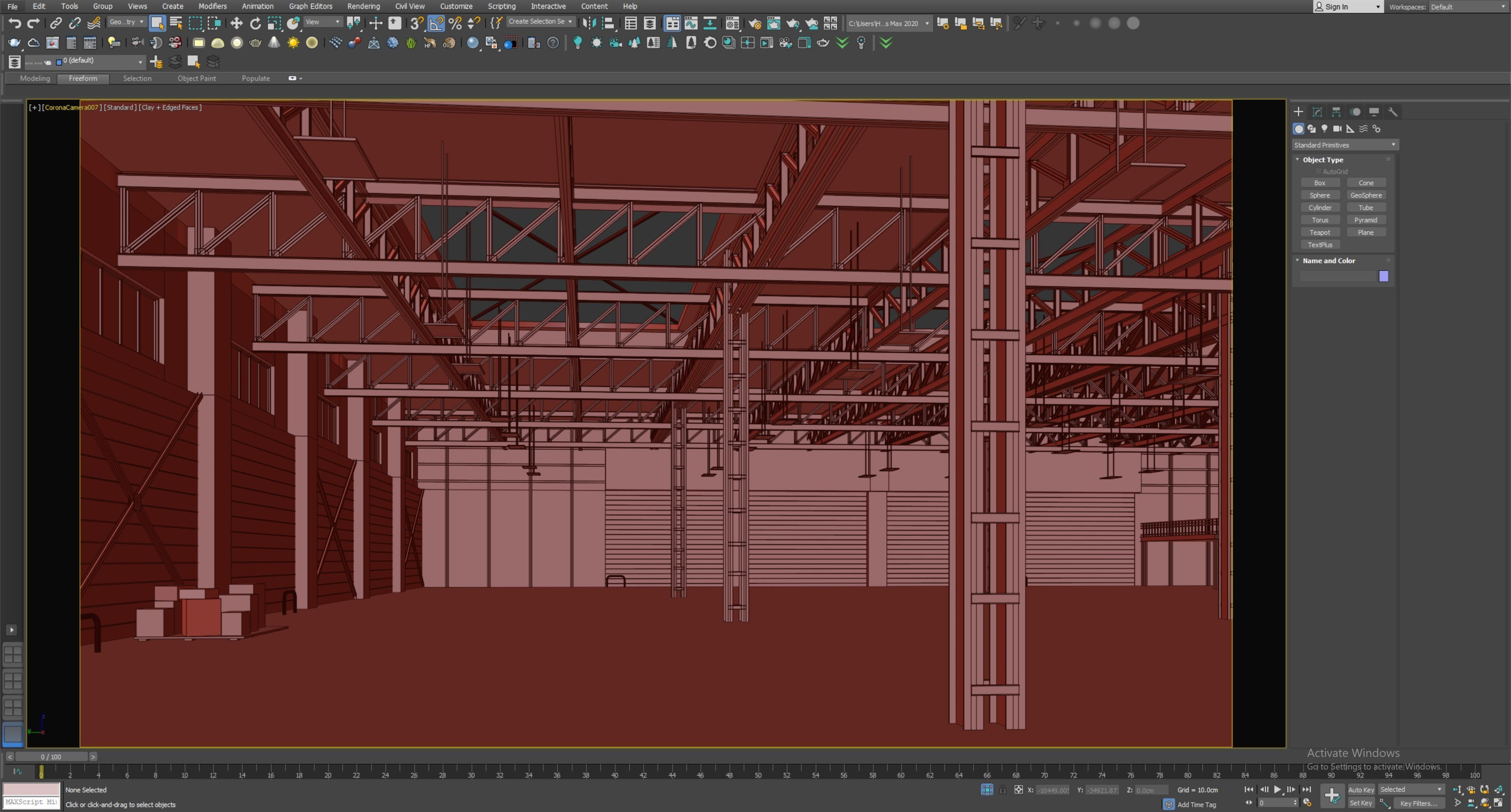 low poly warehouse 19 3D model_7
