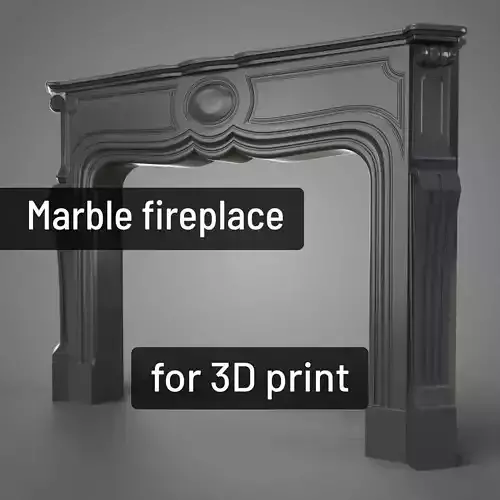 Marble fireplace - 3D printing