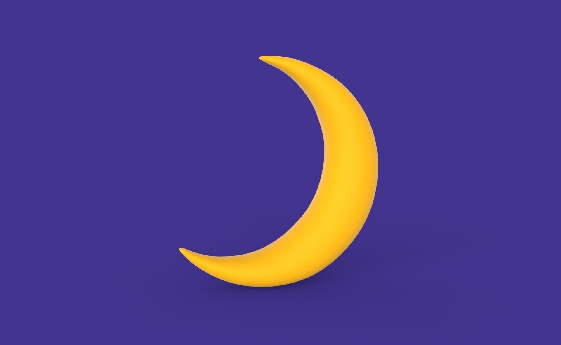 Prop84 Moon Low-poly 3D model_6