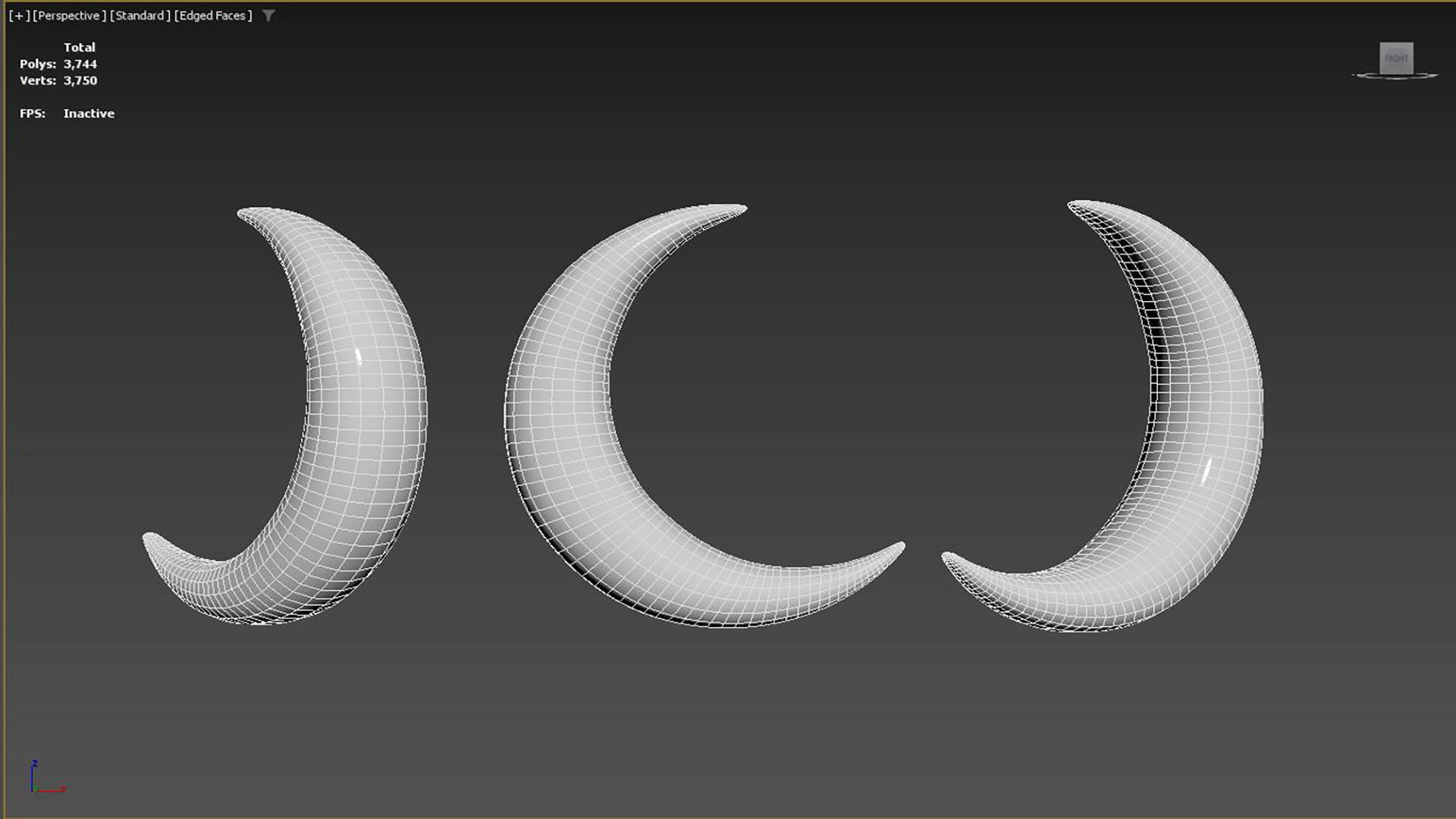 Prop84 Moon Low-poly 3D model_9