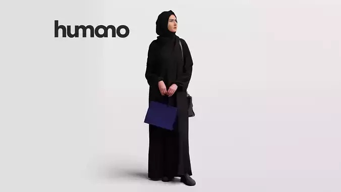 Humano Arab woman in hijab standing and shopping - 2402-052-6492