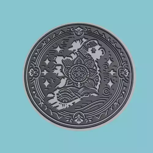 Ireland Map Medallion Wall Art Printer