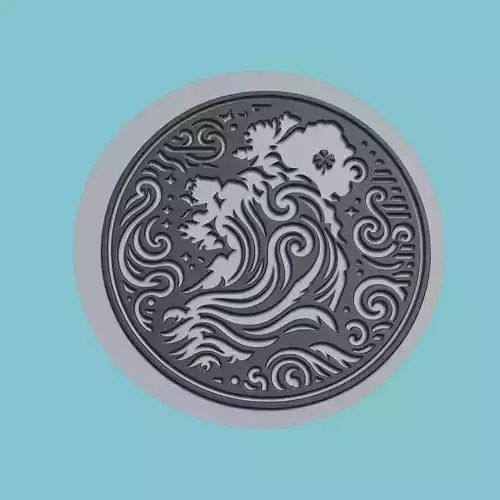 Ireland Map Medallion Wall Art Printer