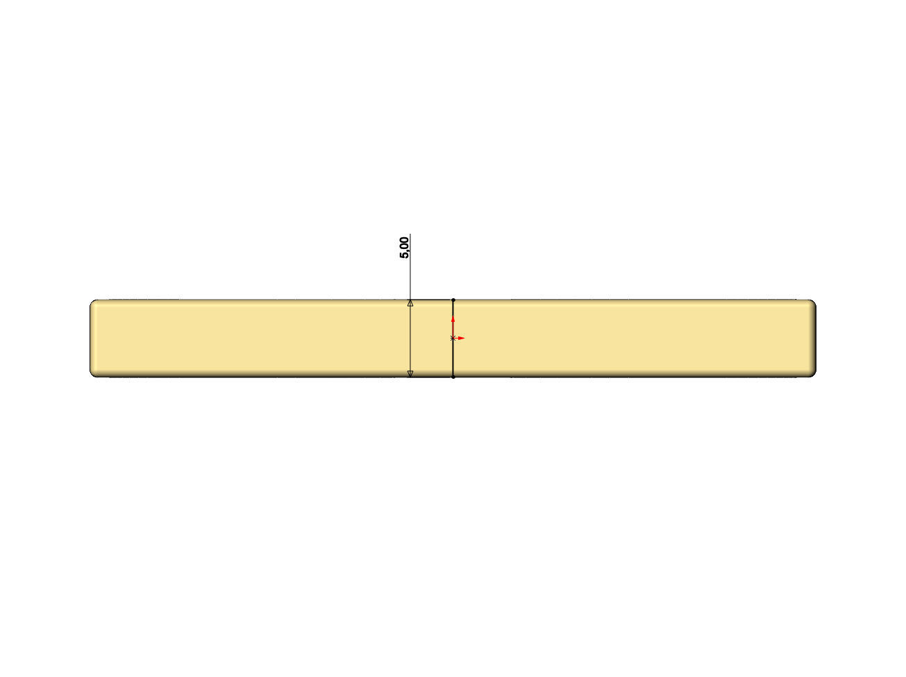 Double finger flat section square ring 3D print model_8