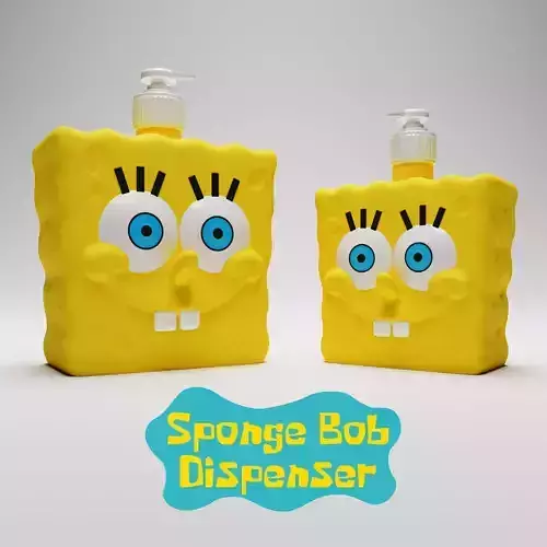 SpongeBob Dispenser - 500ml and 300ml 3D print model