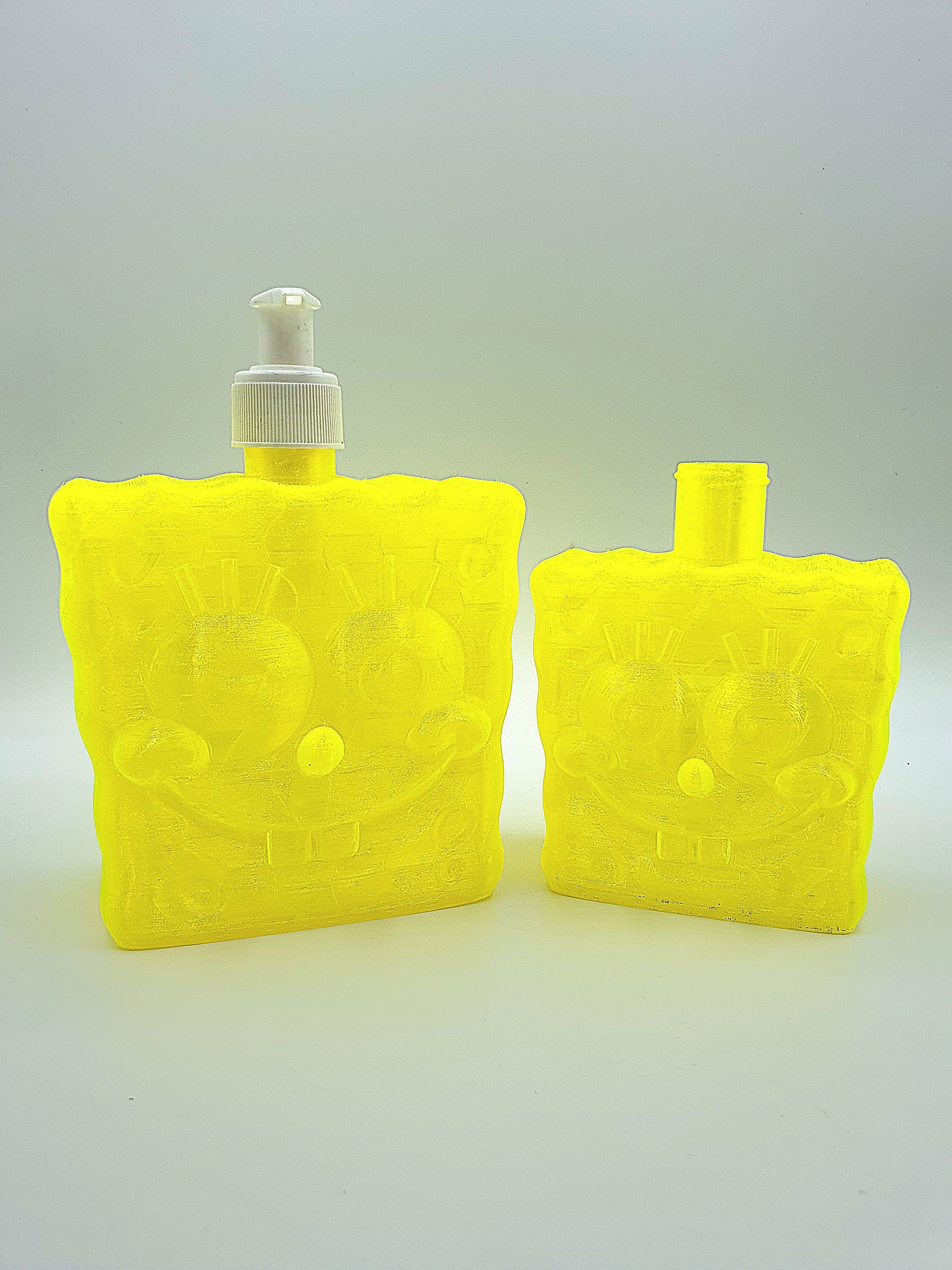SpongeBob Dispenser - 500ml and 300ml 3D print model_1