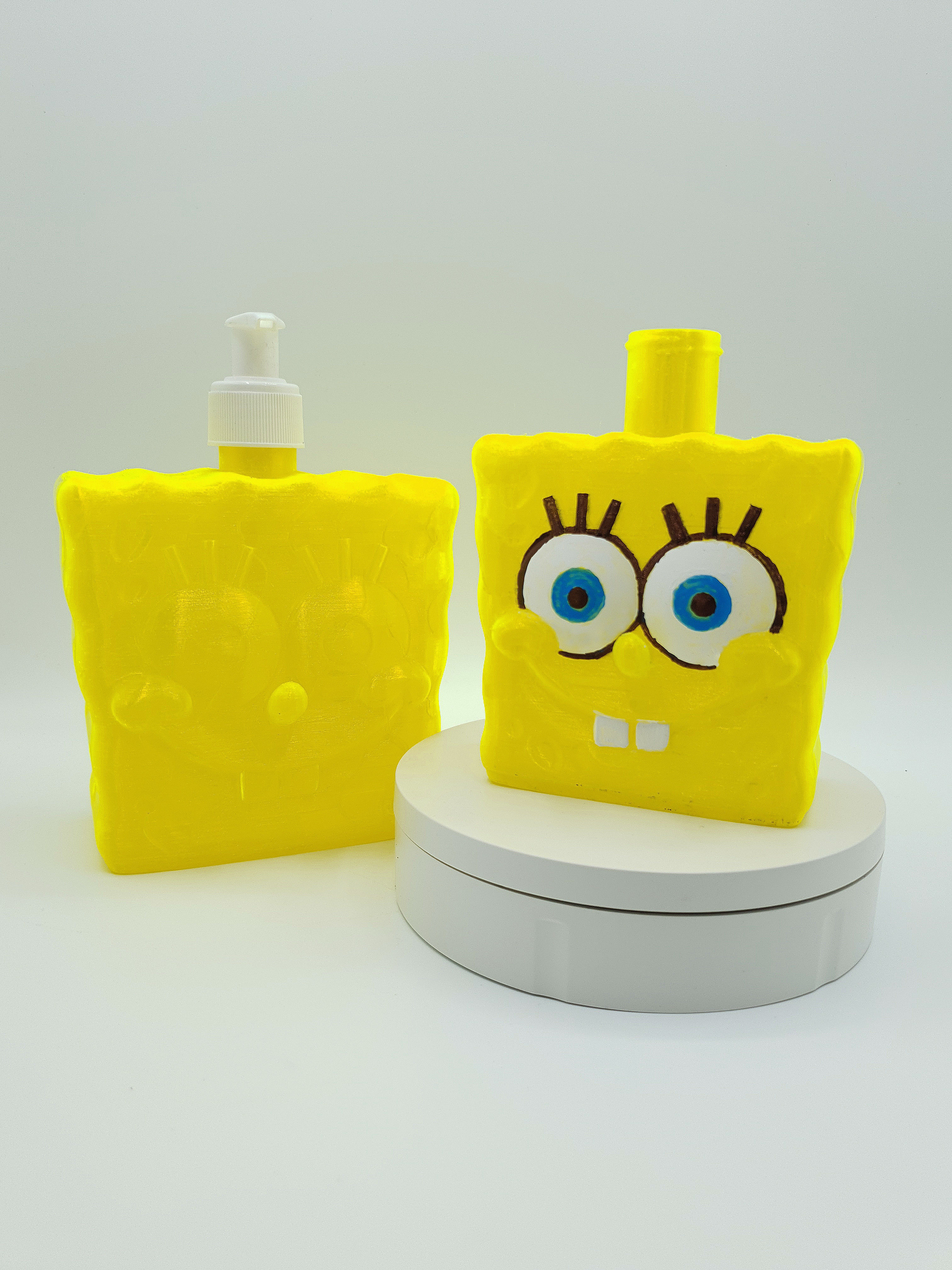 SpongeBob Dispenser - 500ml and 300ml 3D print model_2