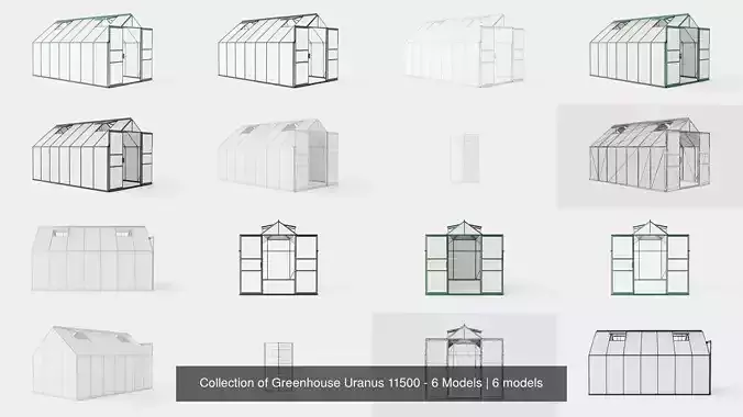 Collection of Greenhouse Uranus 11500 - 6 Models 