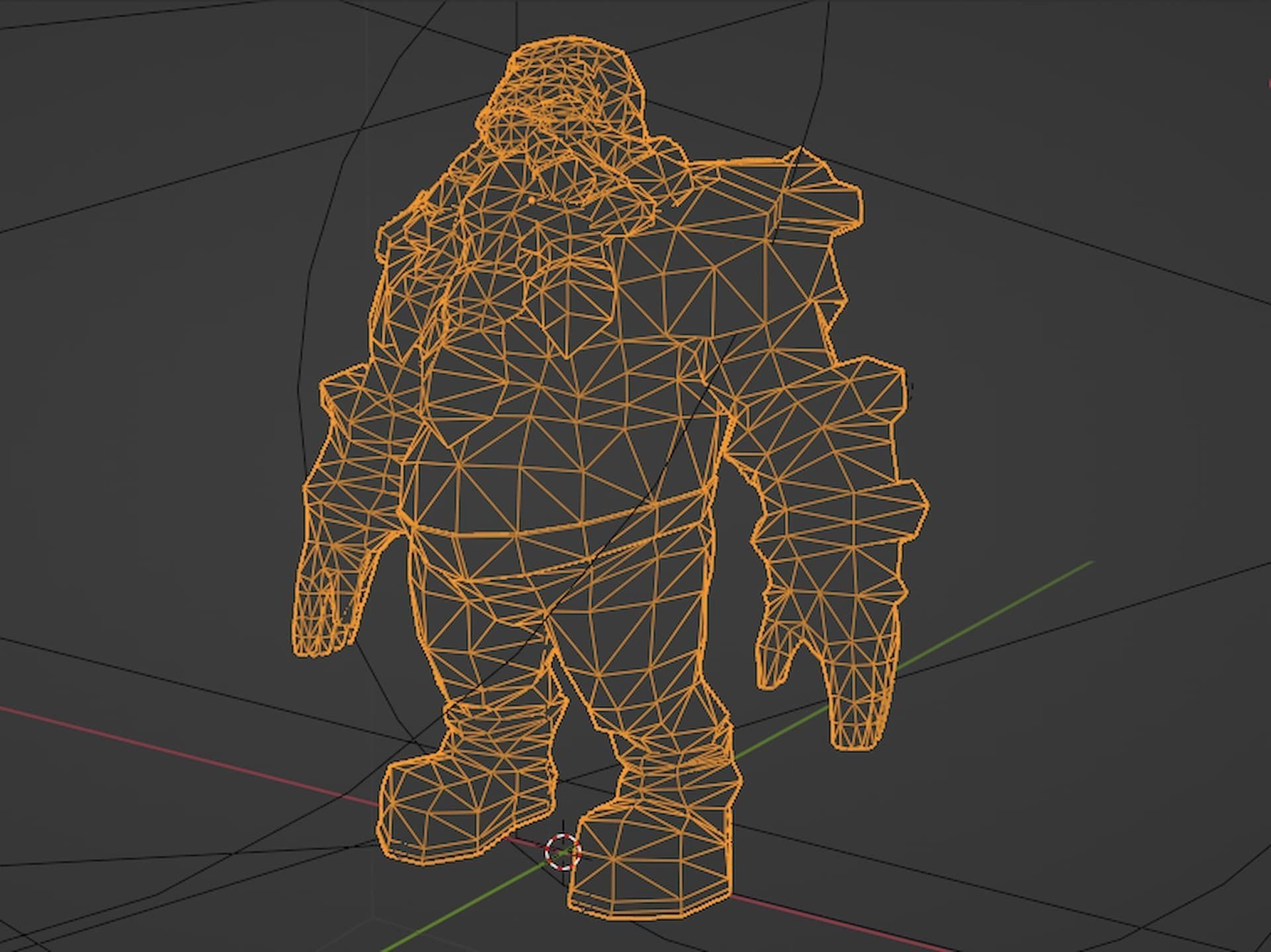 Dwarf -  low-poly fantasy rigged model with anime materials Low-poly 3D model_4