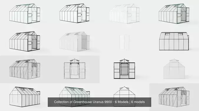 Collection of Greenhouse Uranus 9900 - 6 Models  Collection of Greenhouse Uranus 9900 - 6 Models